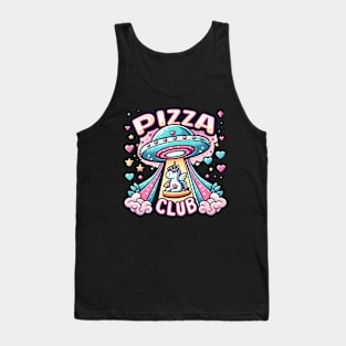 Funny Pizza Unicorn Ufo Tank Top